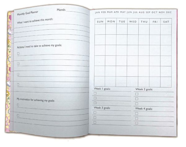 A5 Daily & Monthly Planner-Ditsy Meadow