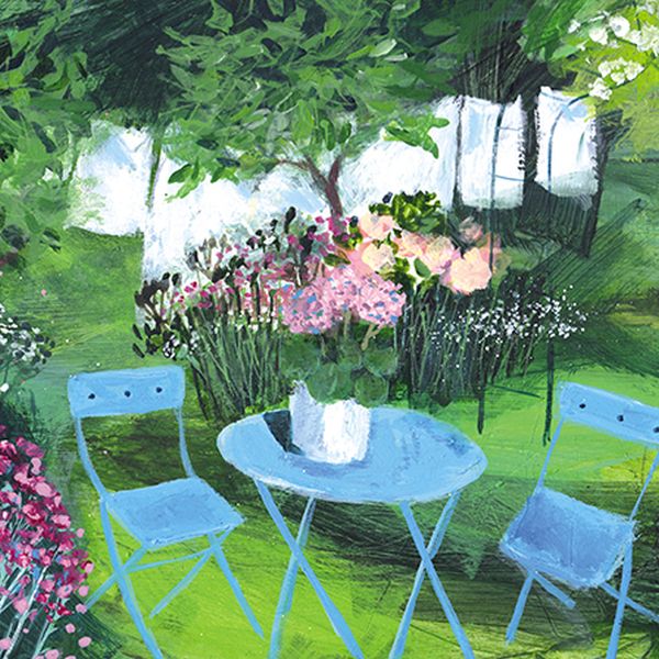 Card-Summer Garden Washing on the Line