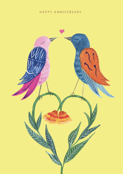 Card-Birds Aniversary