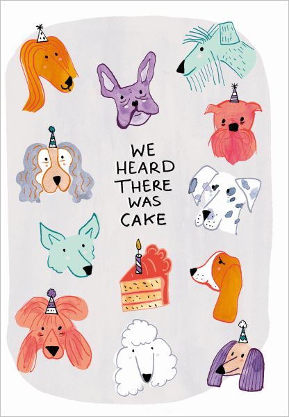 Card-Doggy Birthday Cake