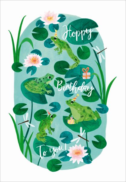 Card-Hoppy Frogs Bday