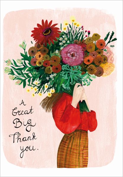 Card-Big Thank You Flowers