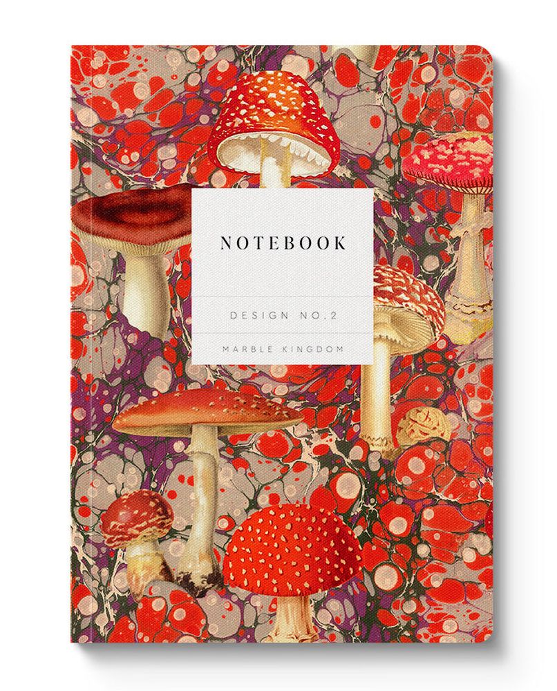 Kaleido A5 Textured Soft Cover Notebook-Marble Fungi  