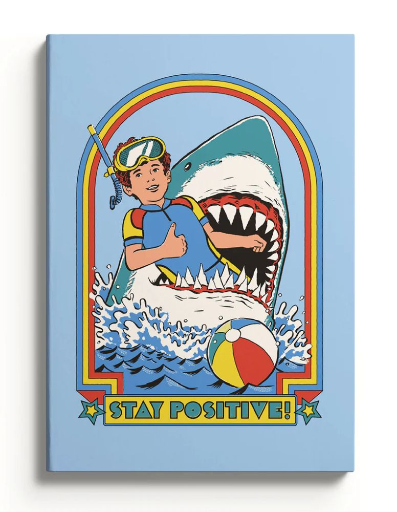 A5 Smooth Soft Cover Notebook-Stay Positive