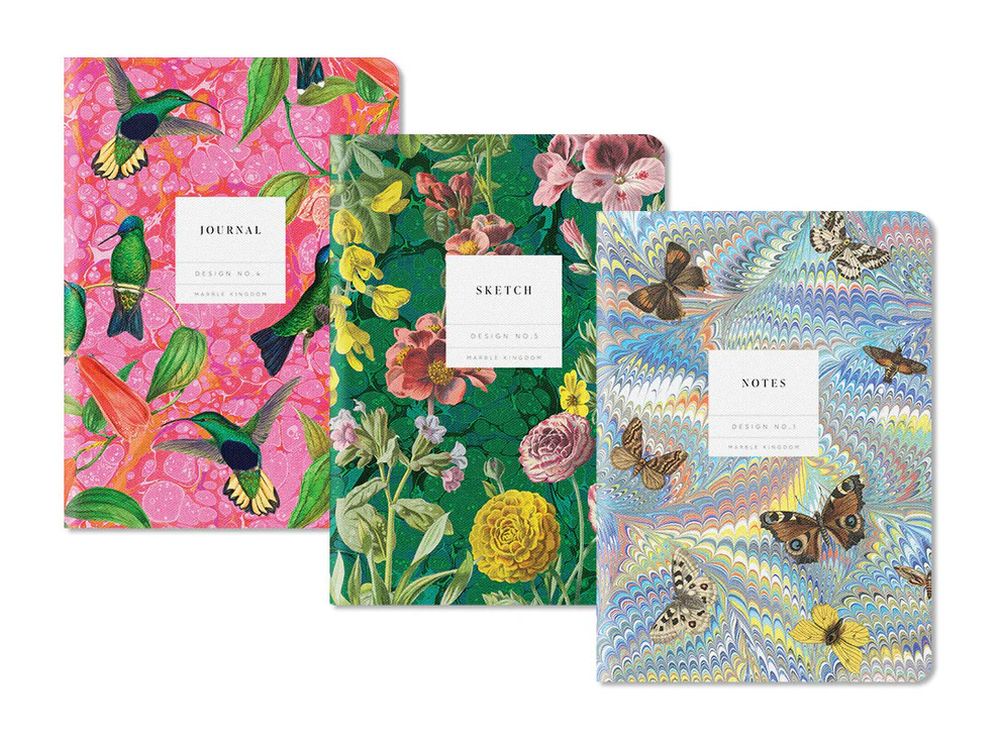 Kaleido Medium Notebook Set-Marble Kingdom