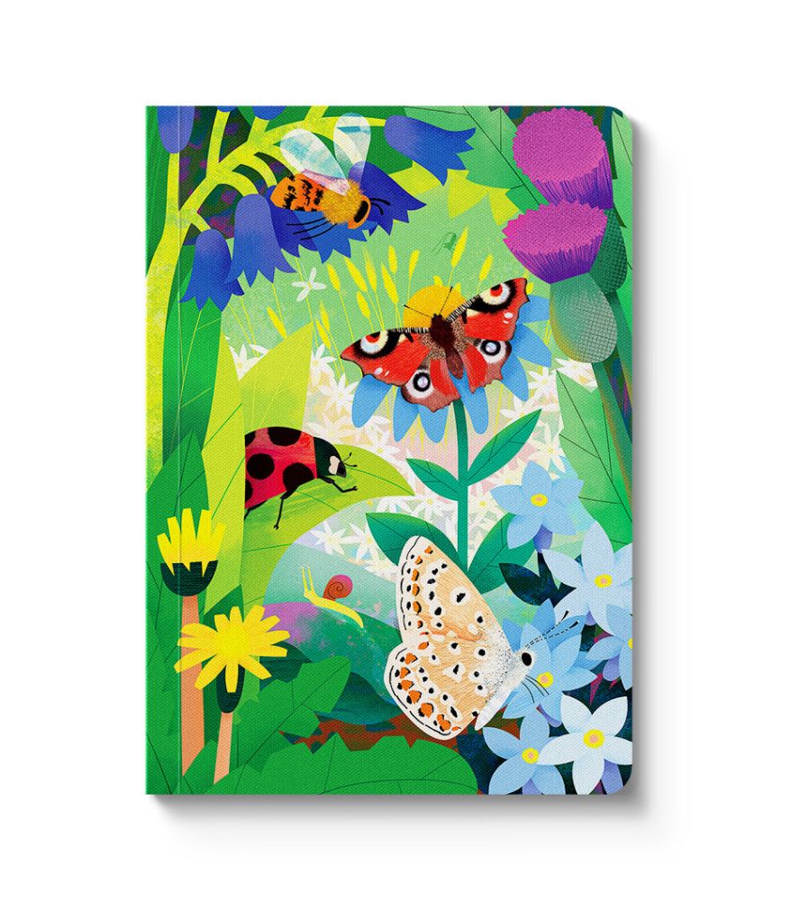 Kaleido A6 Textured Soft Cover Notebook-Insects  