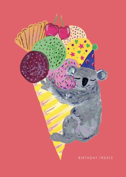 Card-Koala and Icecream