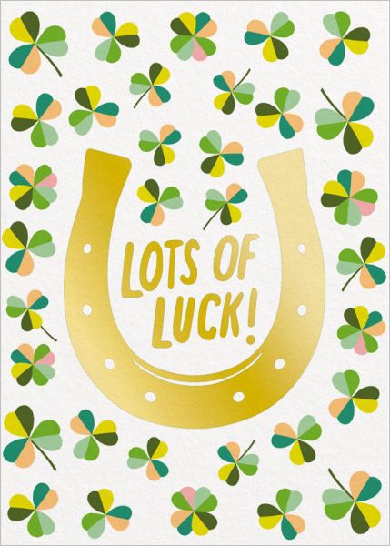 Foil Card-Lots of Luck Horseshoe