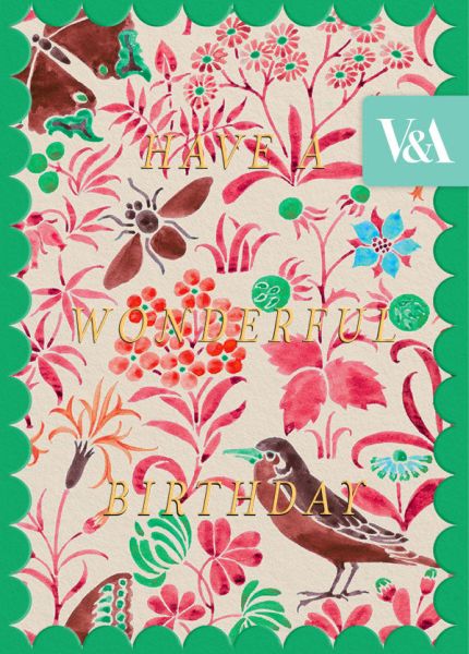 Foil Card-Voysey Wildlife