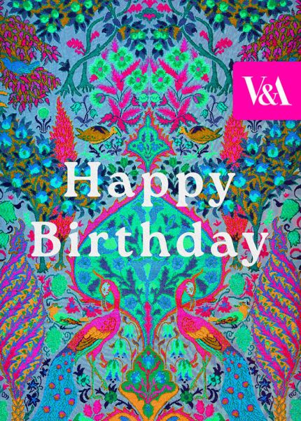 Foil Card-Floral Peacock