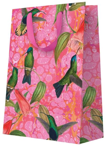 Gift Bag Large-Marble Hummingbird