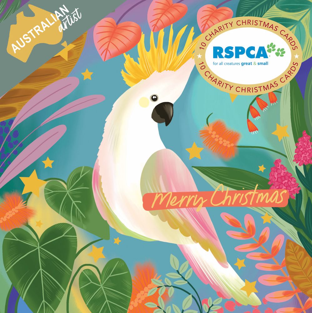Christmas Card Wallet-RSPCA-Cockatoo