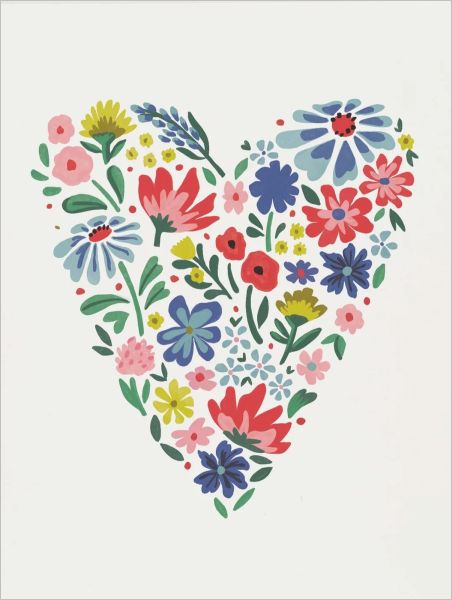Card-Blossom Heart