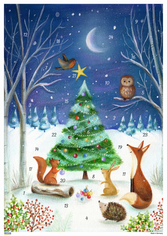 Advent Cal-Poster-Scandic Decorating Tree