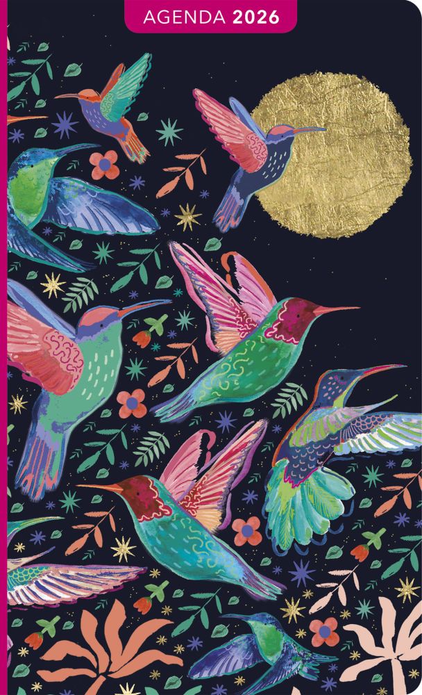 Aquarupella 10x16 Weekly Diary-Hummingbird