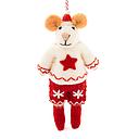 Charity Decoration-Felt Mouse Micah Red