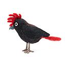 Handmade Felt Black Cockatoo