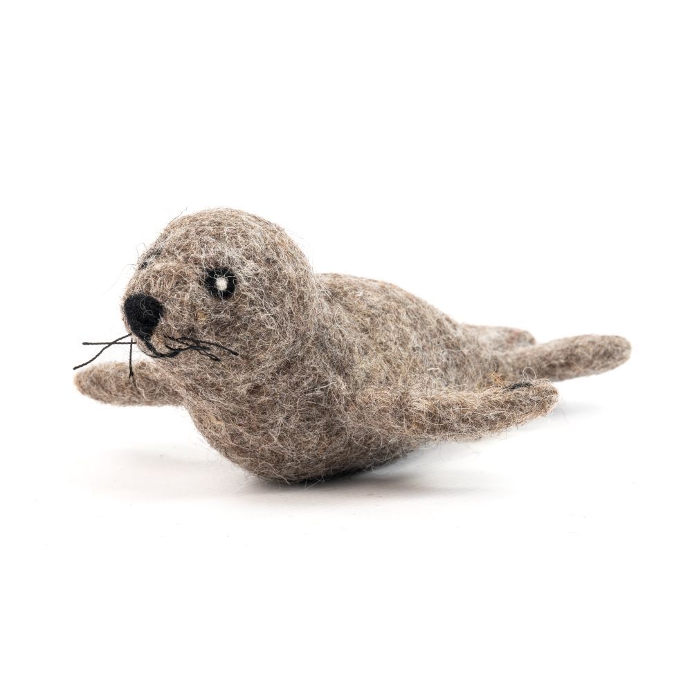 Handmade Felt Fur Seal