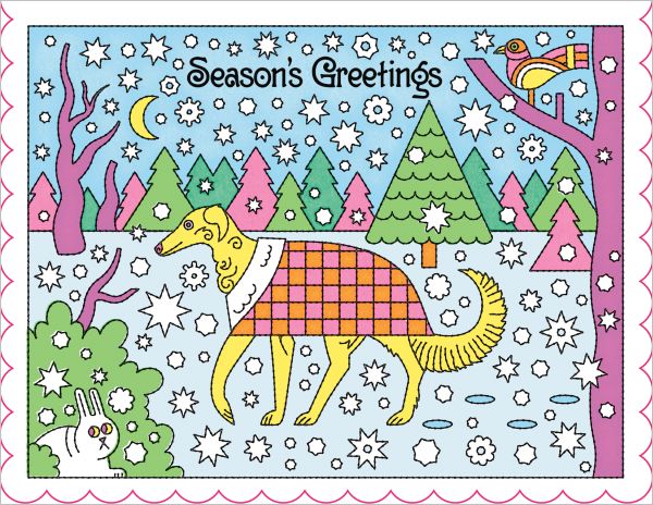 Scalloped Card-Season's Greetings