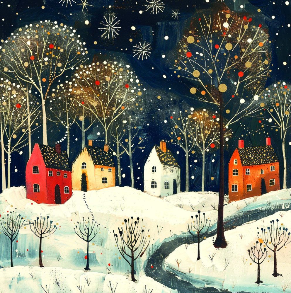 Card Pack of 6-Evening Shimmer