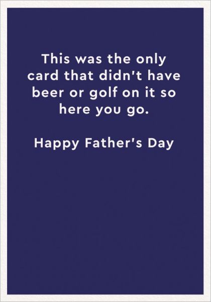 Card-Didn't Have Beer or Golf