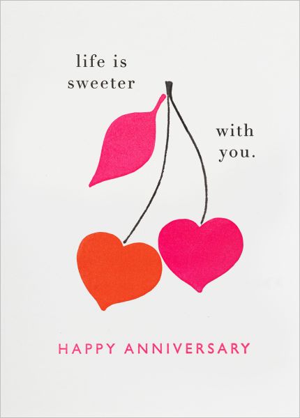 Card-Anniversary Cherries