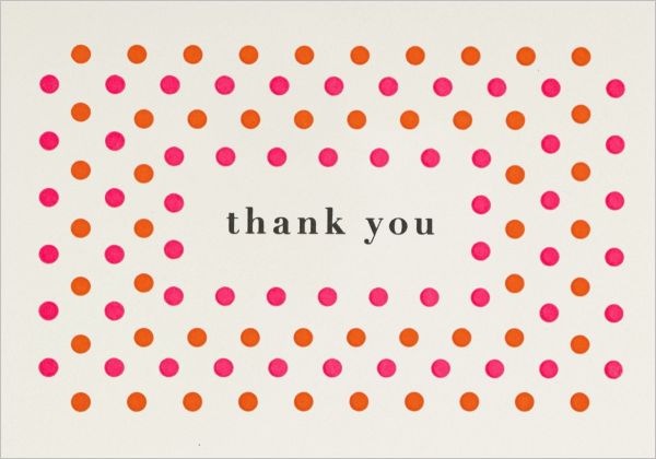 Mini Card-Bright Dots Thanks