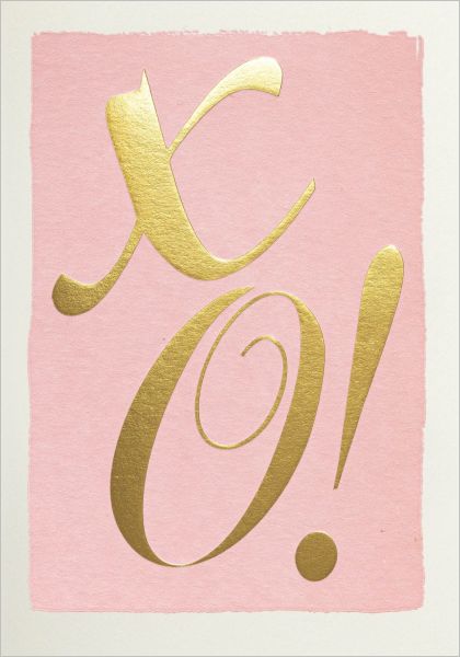 Mini Card-Gold XO