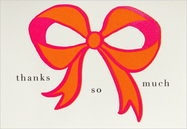 Mini Card-Bow Thank You