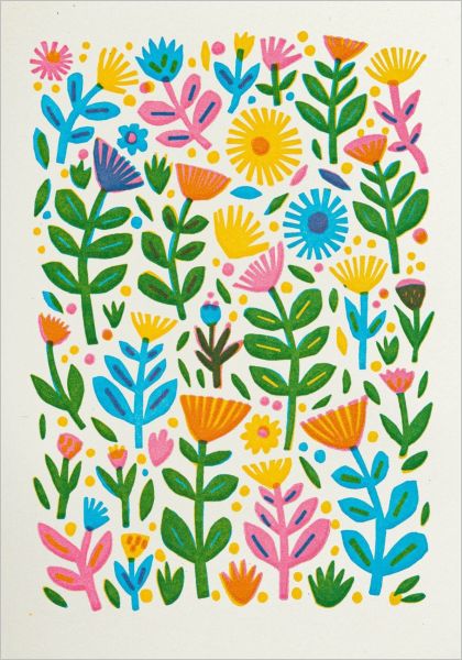 Mini Card-Flower Pattern