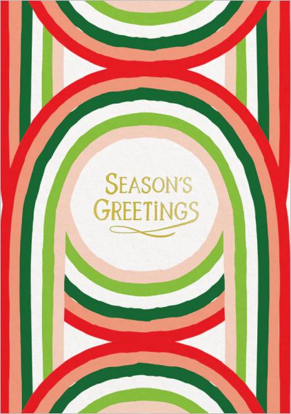 Foil Card-Festive Rainbow 