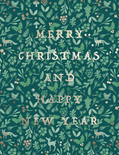 Foil Card-Winter Forest Christmas 