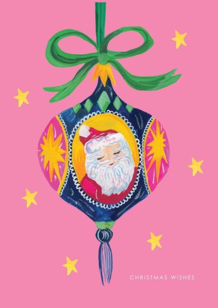 Card-Bauble Santa