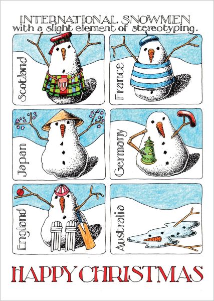 Card-International Snowmen