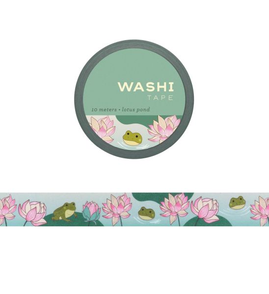 Washi Tape-Lotus Pond