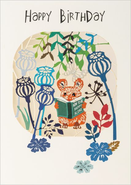 Laser Cut Card-Mouse With Book