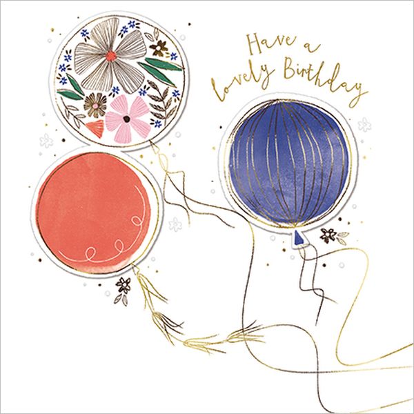 Foil Card-Birthday Balloons