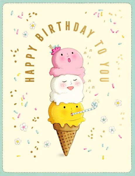Foil Card-Singing Ice Cream