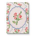 A5 Textured Soft Cover Notebook-Rose Flutter Vignette