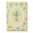 A5 Textured Soft Cover Notebook-Yellow Lily of the Valley Vignette