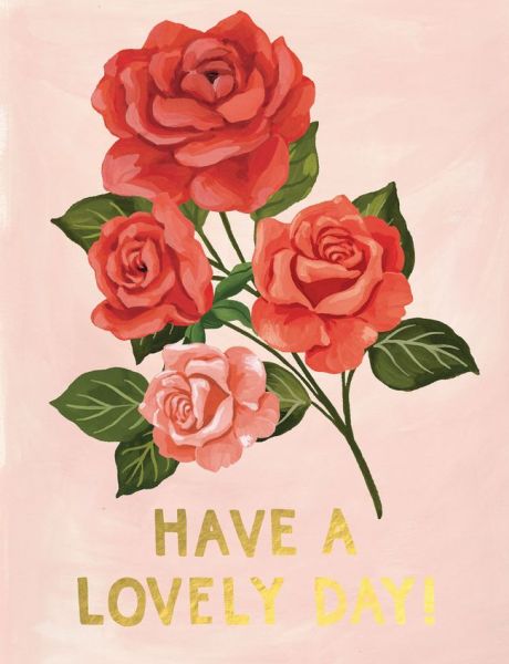 Foil Card-Lovely Day Rose