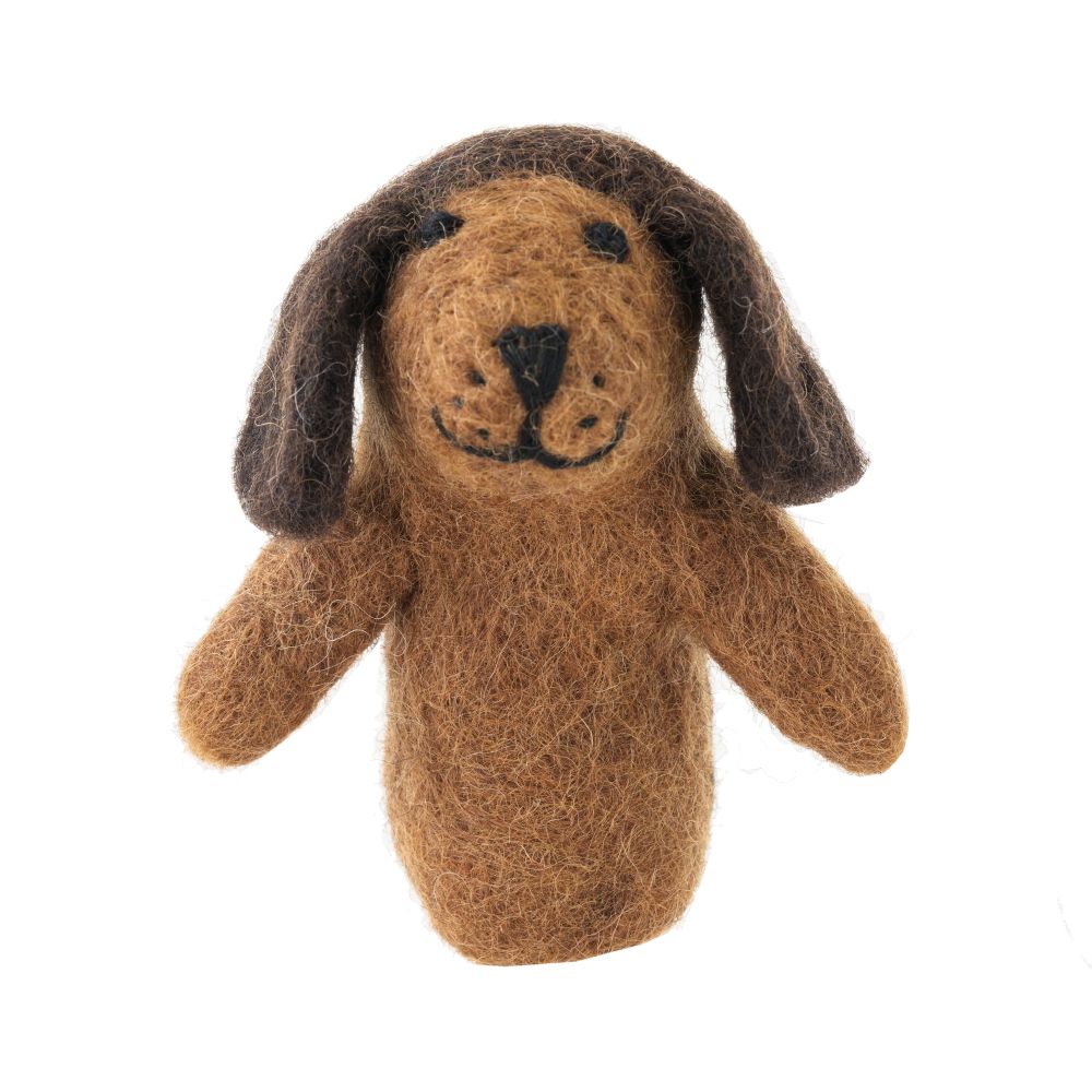 Finger Puppet-Felt Dog Dachshund