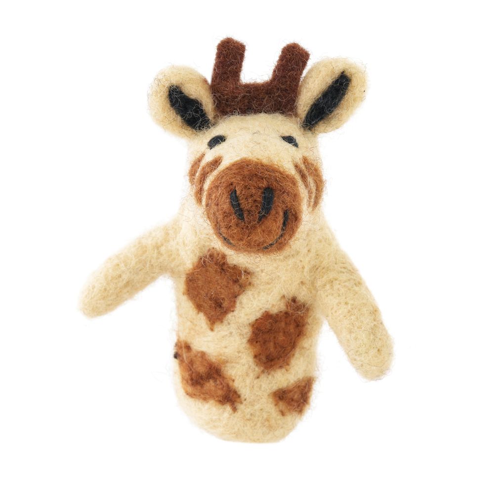 Finger Puppet-Felt Giraffe