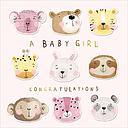 Foil Card-Baby Girl Congratulations