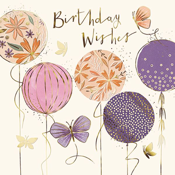 Foil Card-Happy Birthday Balloons