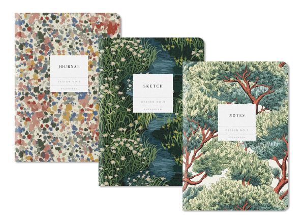 Kaleido Medium Notebook Set-Evergreen