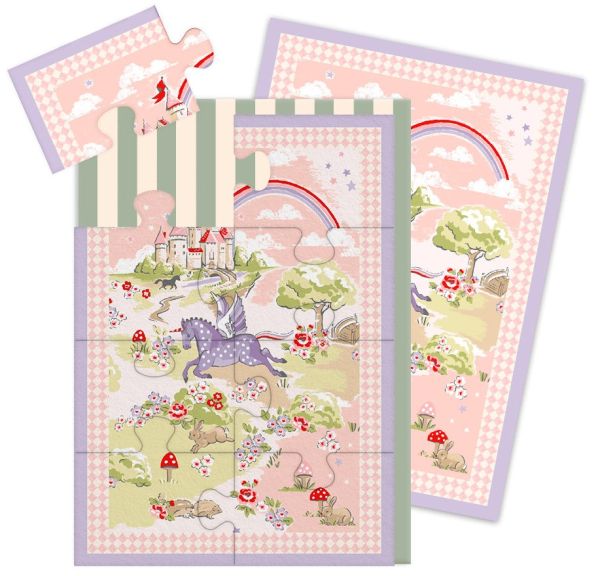 Cath Kidston Jigsaw Card-8pc-Unicorn World