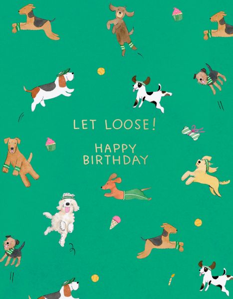 Foil Card-Off Leash Birthday