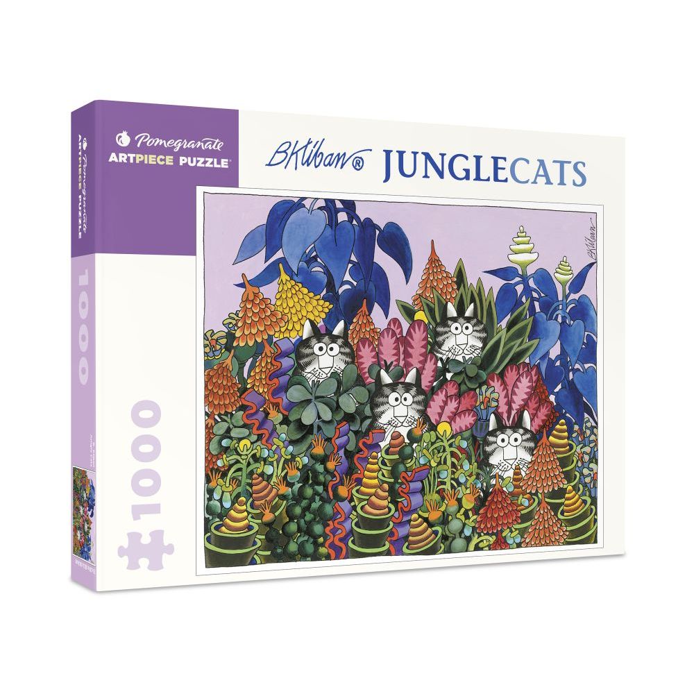 1000-Piece Jigsaw Puzzle-Kliban-Jungle Cats