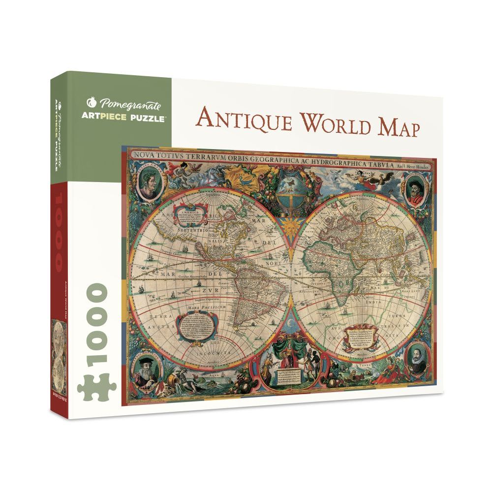 1000-piece Jigsaw Puzzle-Antique World Map 